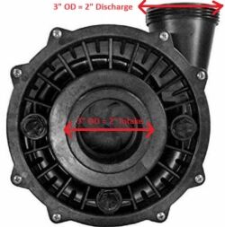 06110080-1040B Aqua-Flo Flo-Master XP2 Spa Pump 1.0HP 230V 2SP 48FR - Image 3