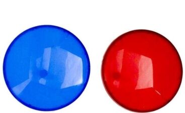 Lens Covers, Waterway, Jumbo Light 5" Blue and Red Lens Cove - 630-0005