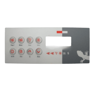 9916-100130 Gecko® Overlay 8 Button TSC-8-GE1