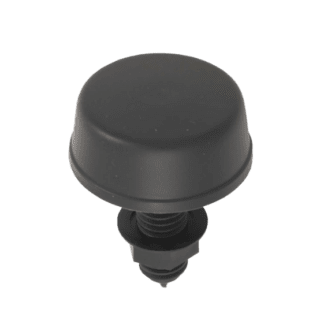 Herga Mushroom Air Button – Black (6433-AZZZ) | Durable Pneumatic Air Control