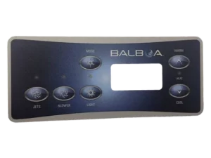 10328 Balboa® Topside Control Overlay 6-Button STD Panel LCD