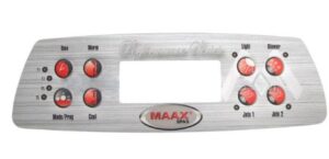 107-736 Overlay, Maxx Spas, 8 Button MX700