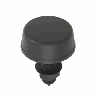 Herga Mushroom Air Button – Black (6433-AZZZ) | Durable Pneumatic Air Control